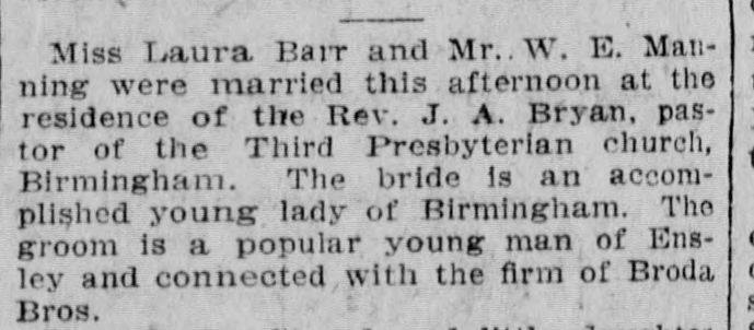 Laura Barr-W.E. Manning